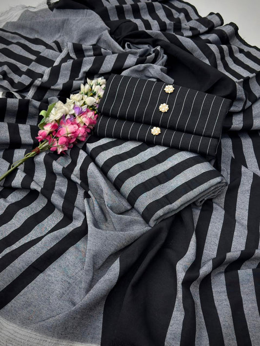 New Collection 2026 – Khaddi Winter 3-Piece Suit with Lined Trouser & Dupatta | Maxento Mart