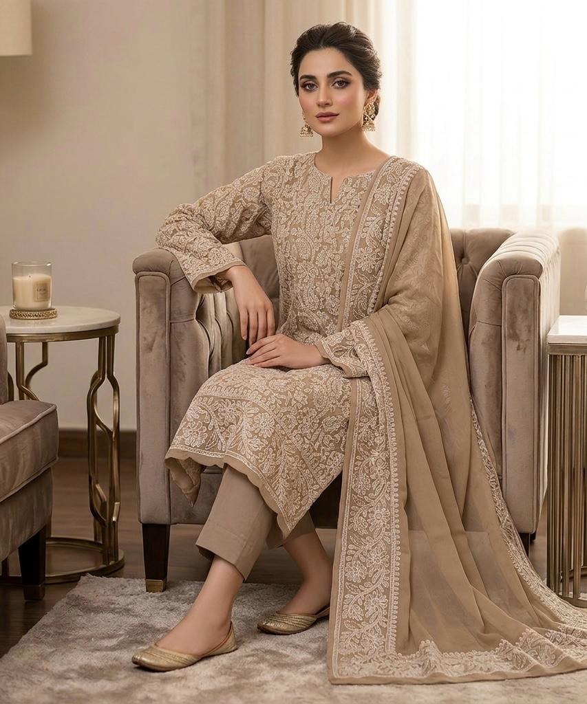 Soft Crinkle Chicken Kari 2-Piece Suit #1