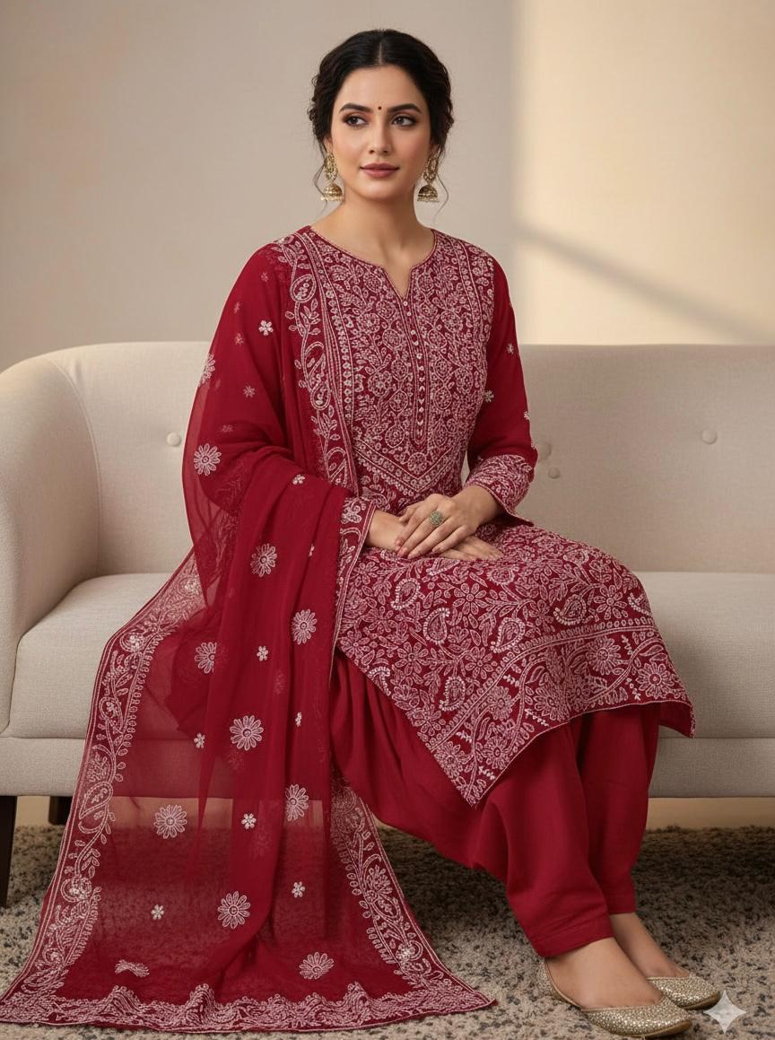 Soft Crinkle Chicken Kari 2-Piece Suit #1