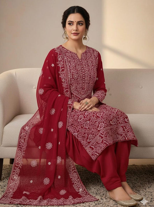 Soft Crinkle Chicken Kari 2-Piece Suit #1