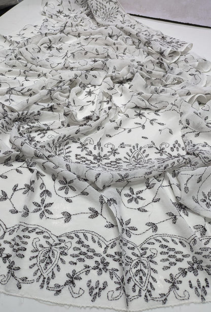 ✨ Pure Chiffon Kacha Sippi Jaal Dupatta – 2.5 Gaz | New Dupatta Collection
