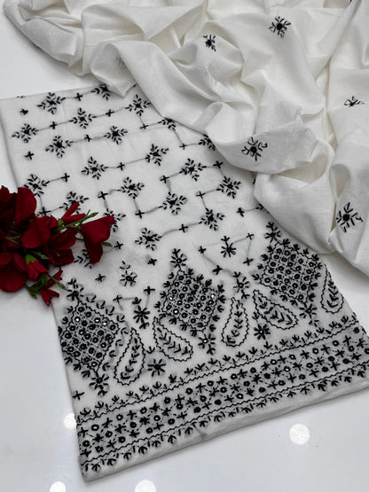 ✨ Lawn Collection – Handmade Chawal Shesha Work 2-Piece Lawn Suit