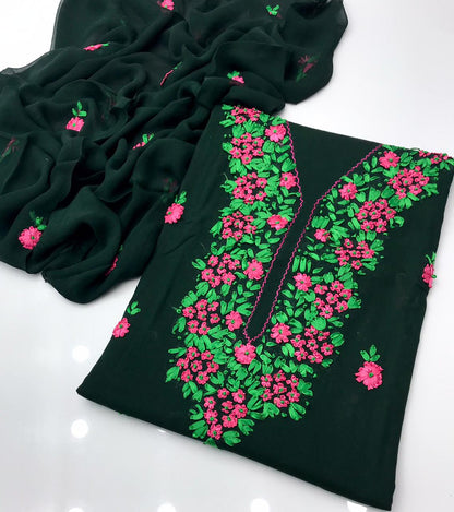 ✨ NEW COLLECTION 2026 – Pure Lawn Handmade Ribbon Work 3-Piece Suit with Embroidered Dupatta