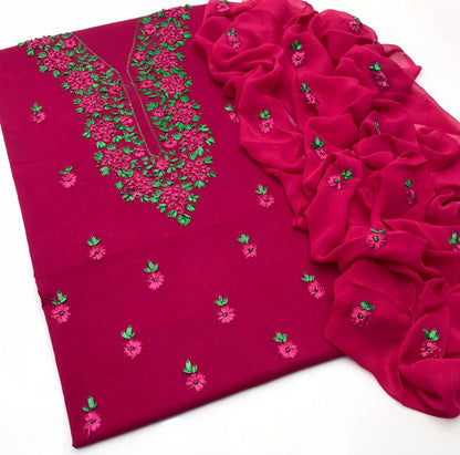 ✨ NEW COLLECTION 2026 – Pure Lawn Handmade Ribbon Work 3-Piece Suit with Embroidered Dupatta