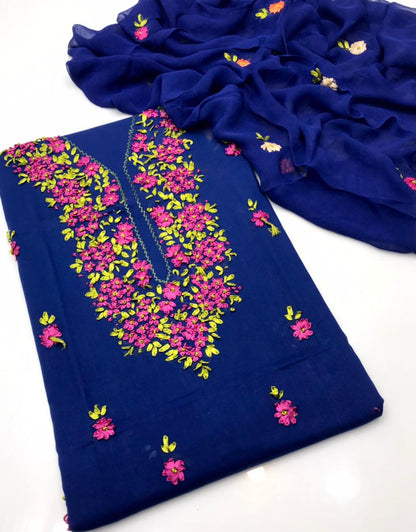✨ NEW COLLECTION 2026 – Pure Lawn Handmade Ribbon Work 3-Piece Suit with Embroidered Dupatta