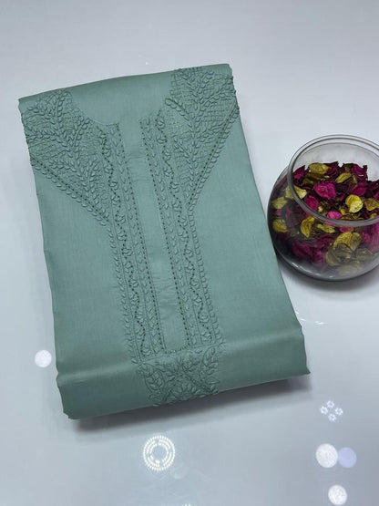 Men's Premium Pure Soft Cotton Embroidered Suit | Hand Embroidery & Fancy Tarkashi | Summer