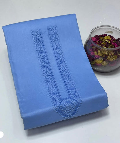 Men's Premium Pure Soft Cotton Embroidered Suit | Hand Embroidery & Fancy Tarkashi | Summer