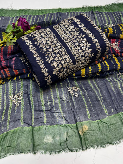 ✨ New Collection 2026 – Pure Lawn 3PC Suit with Handmade Gotta Gala & Tie & Dye Dupatta #4