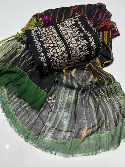 ✨ New Collection 2026 – Pure Lawn 3PC Suit with Handmade Gotta Gala & Tie & Dye Dupatta #4