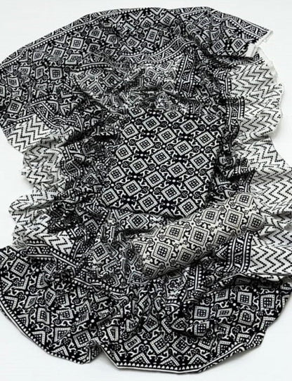 Summer Cotton Sindhi Ajrak Printed 3 Piece Unstitched Suit for Women #1